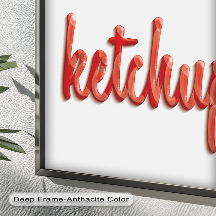 Mustard & Ketchup – Typography Oil Painting