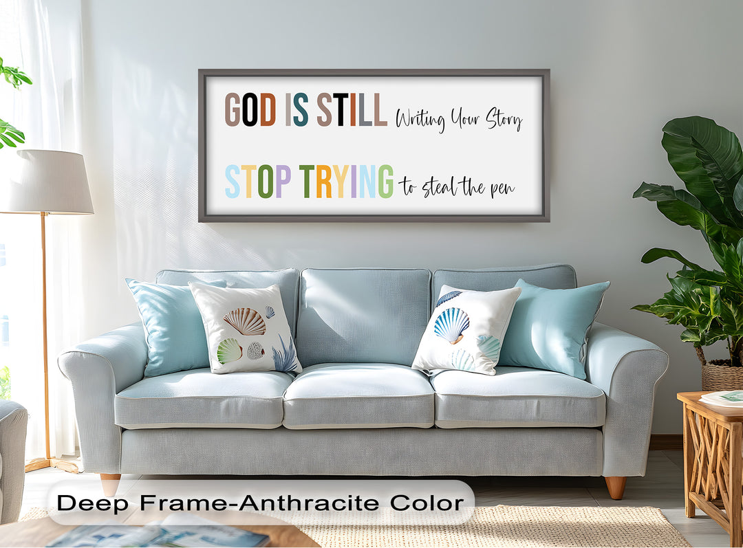God Is Still Writing – Christian Oil Painting