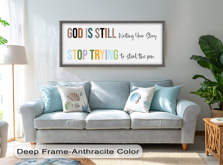 God Is Still Writing – Christian Oil Painting