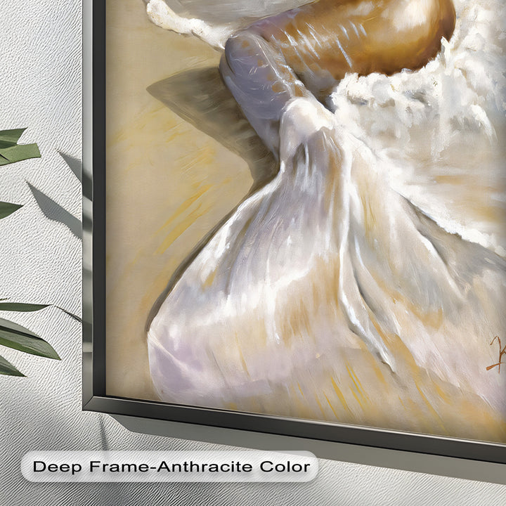 Golden Tide – Sensual Mermaid Oil Painting