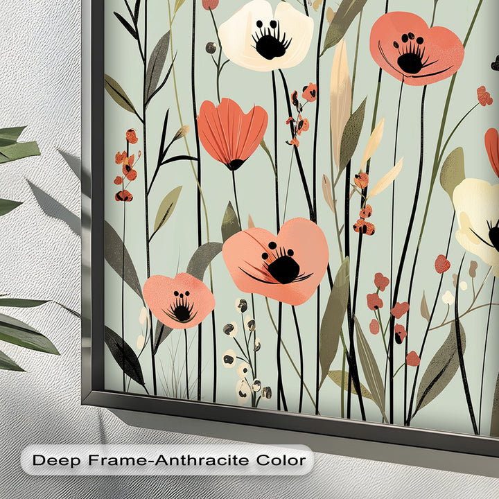 Wild Meadow Whispers – Boho Blumen Ölgemälde