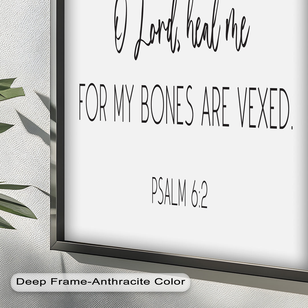 Psalm 6:2 Wandkunst – Christliche Bibel-Ölgemälde