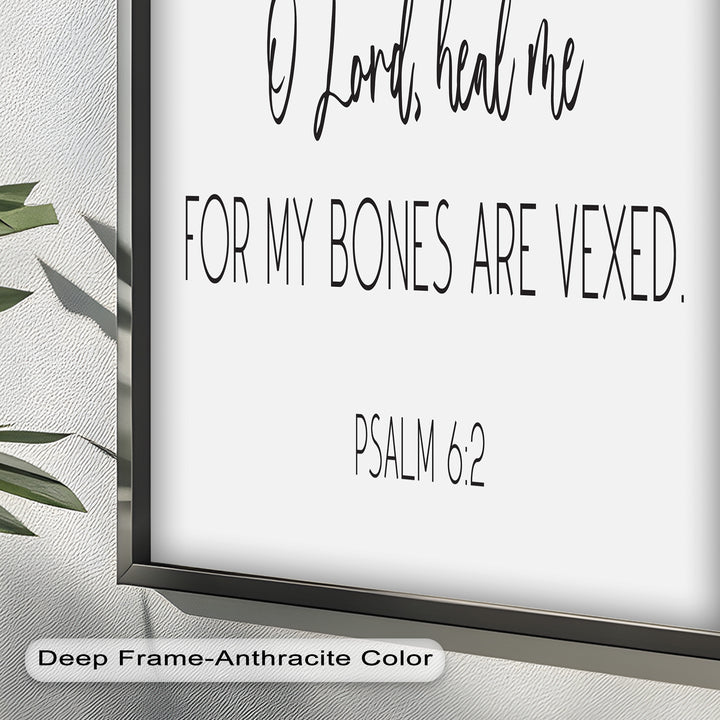 Psalm 6:2 Wandkunst – Christliche Bibel-Ölgemälde