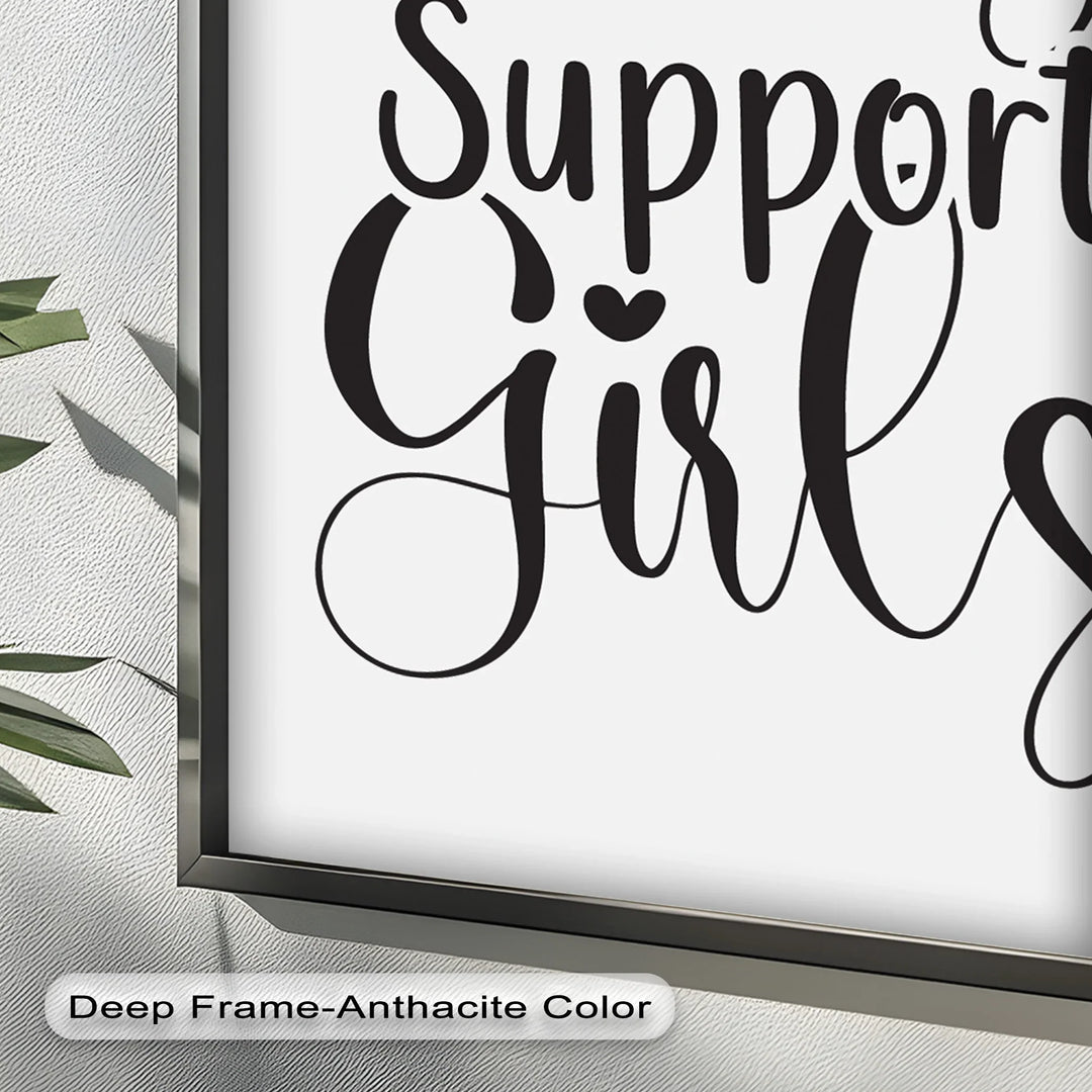 Girls Support Girls – Oil Painting - MyPhotoStation