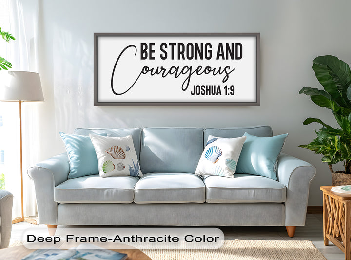 Be Strong and Courageous – Joshua 1:9 Bible Oil Painting