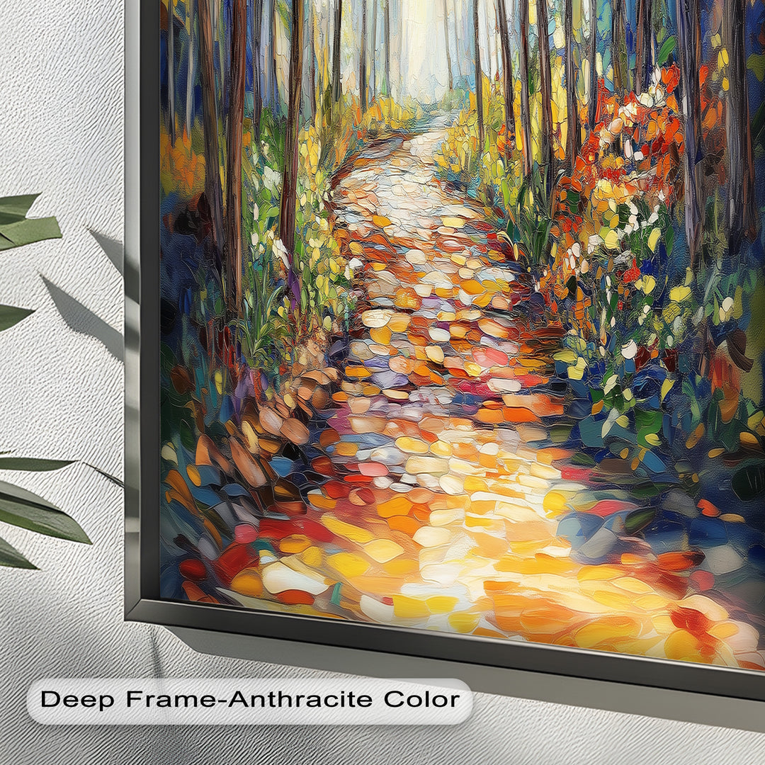 Forest Road to Somewhere – Expressive Oil Painting