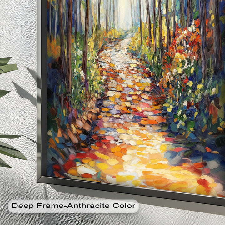 Forest Road to Somewhere – Expressive Oil Painting