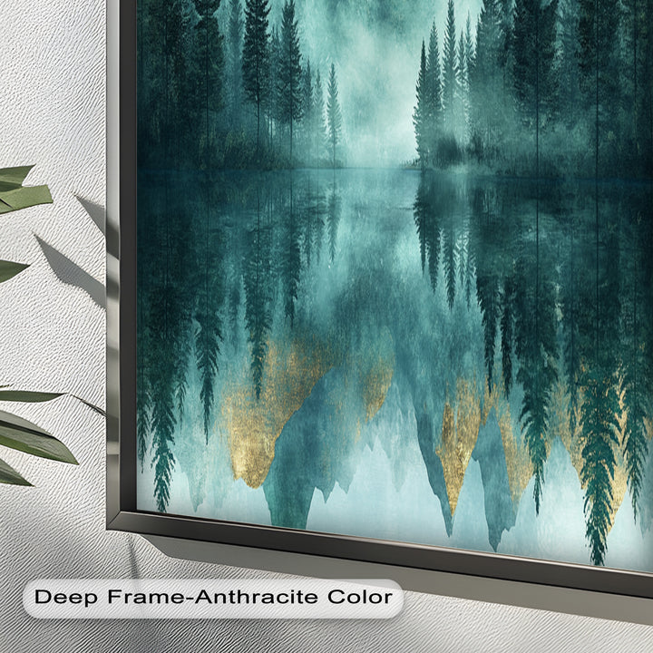 Mist Mountains – Forest Oil Painting