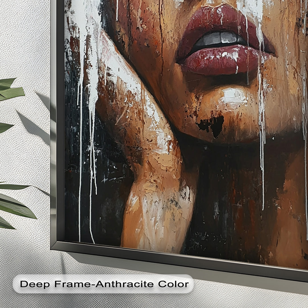 Dripping Silence – Modern Expressionist Abstract Oil Painting