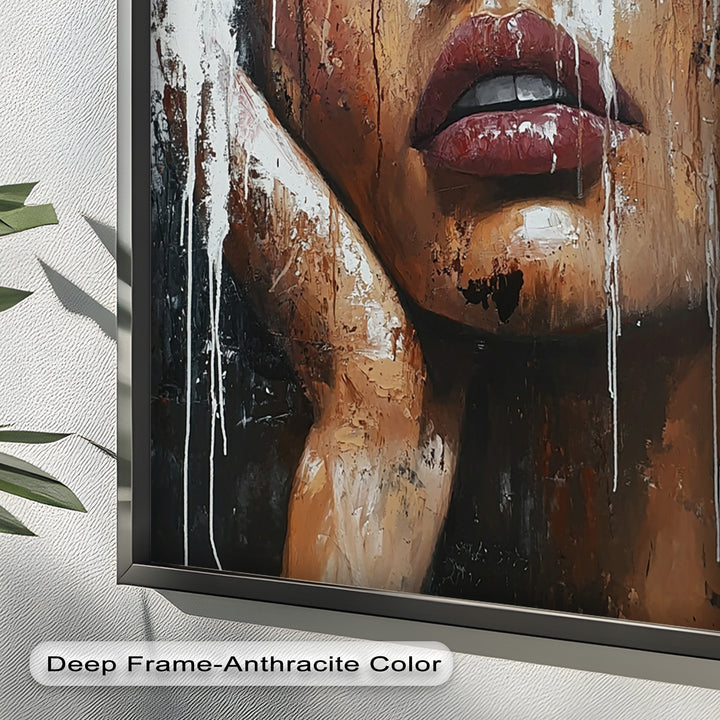 Dripping Silence – Modern Expressionist Abstract Oil Painting