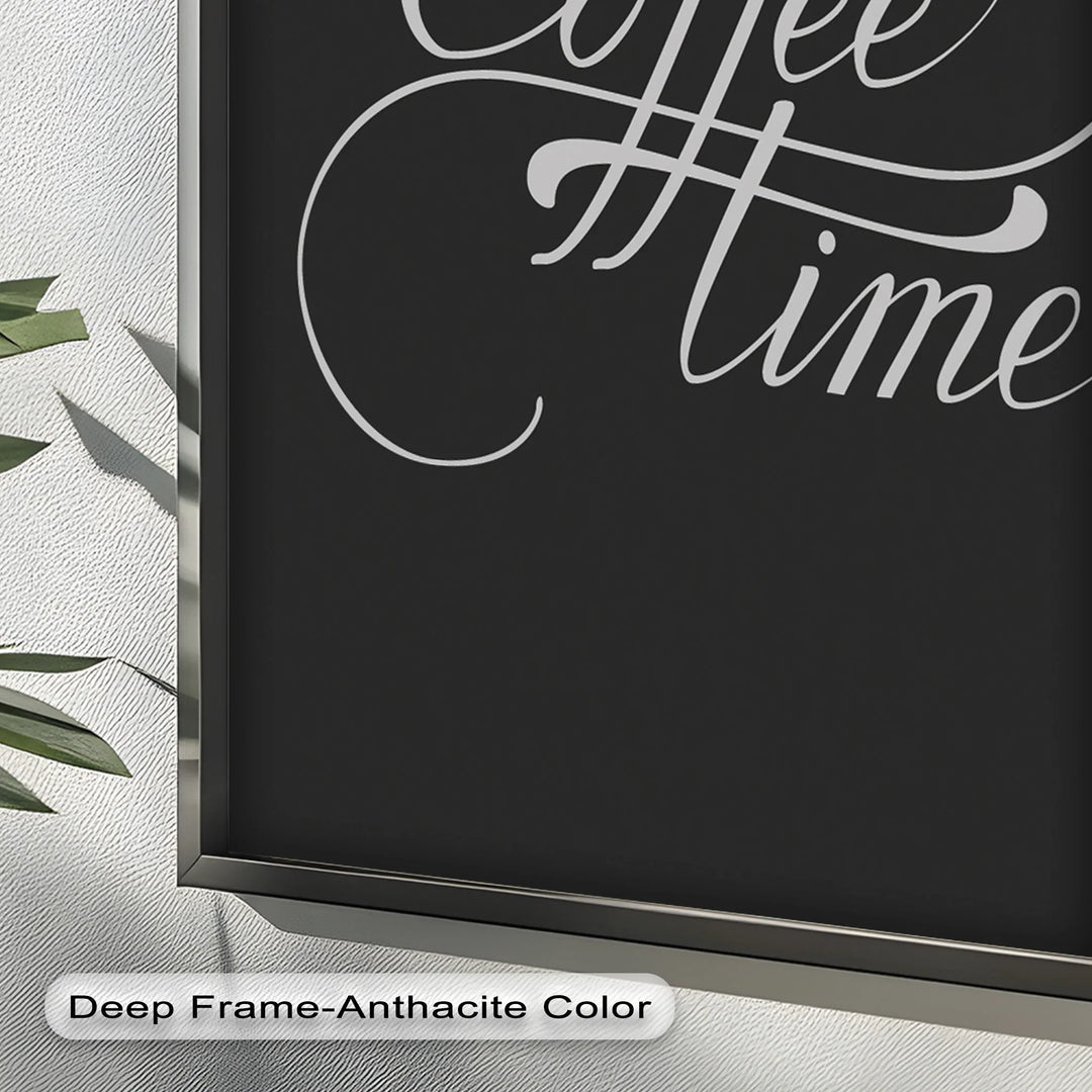 Coffee Time Script Art – Calligraphy Oil Painting - MyPhotoStation