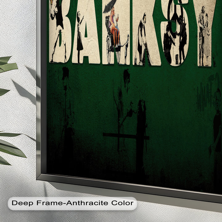 Urban Icons Collide – Banksy Tribute Oil Painting