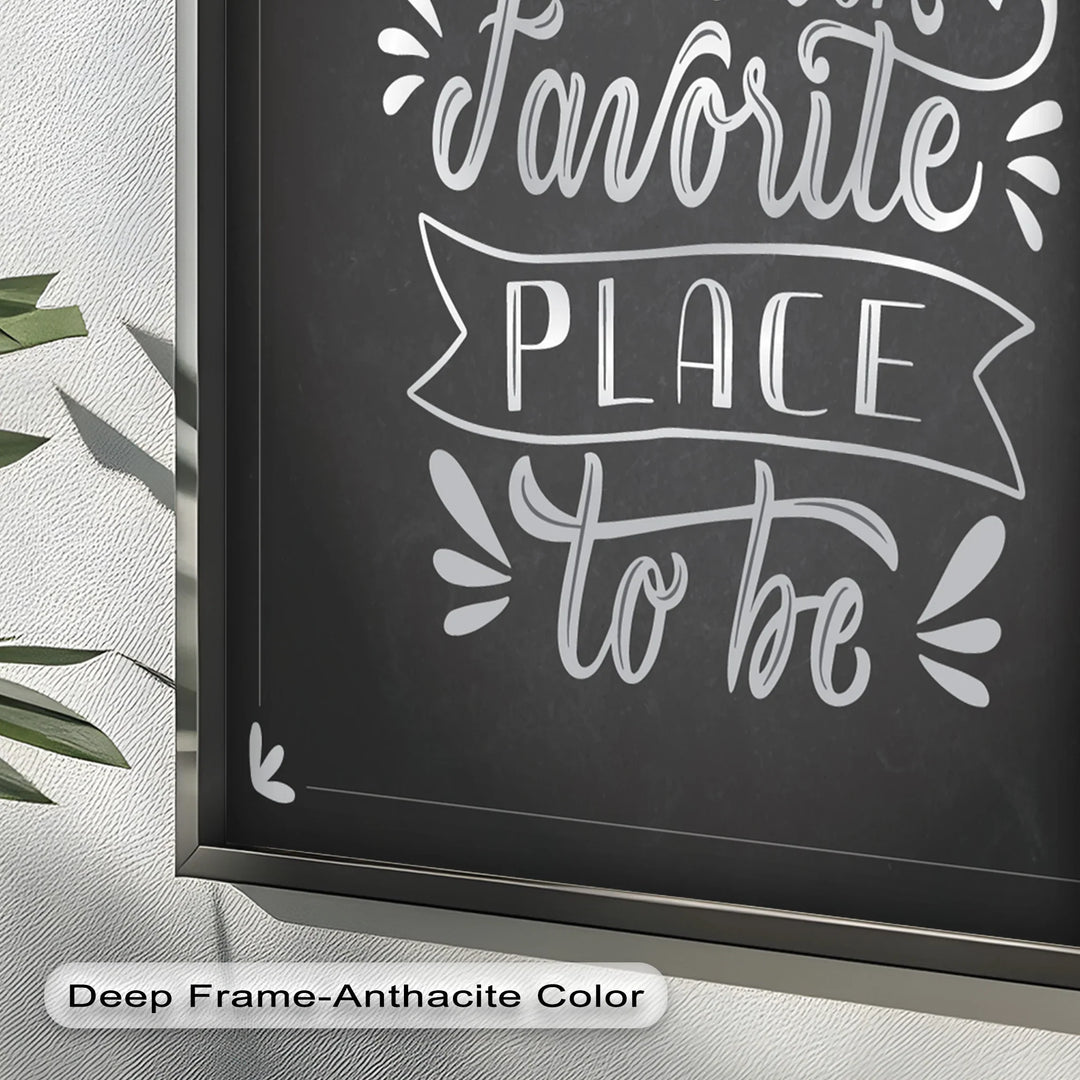 Together Is Our Favorite Place – Chalk Style Oil Painting - MyPhotoStation