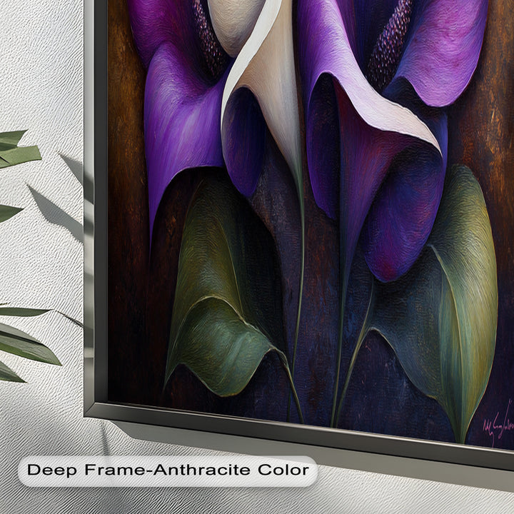 Purple Tulips – Luxurious Floral Oil Painting