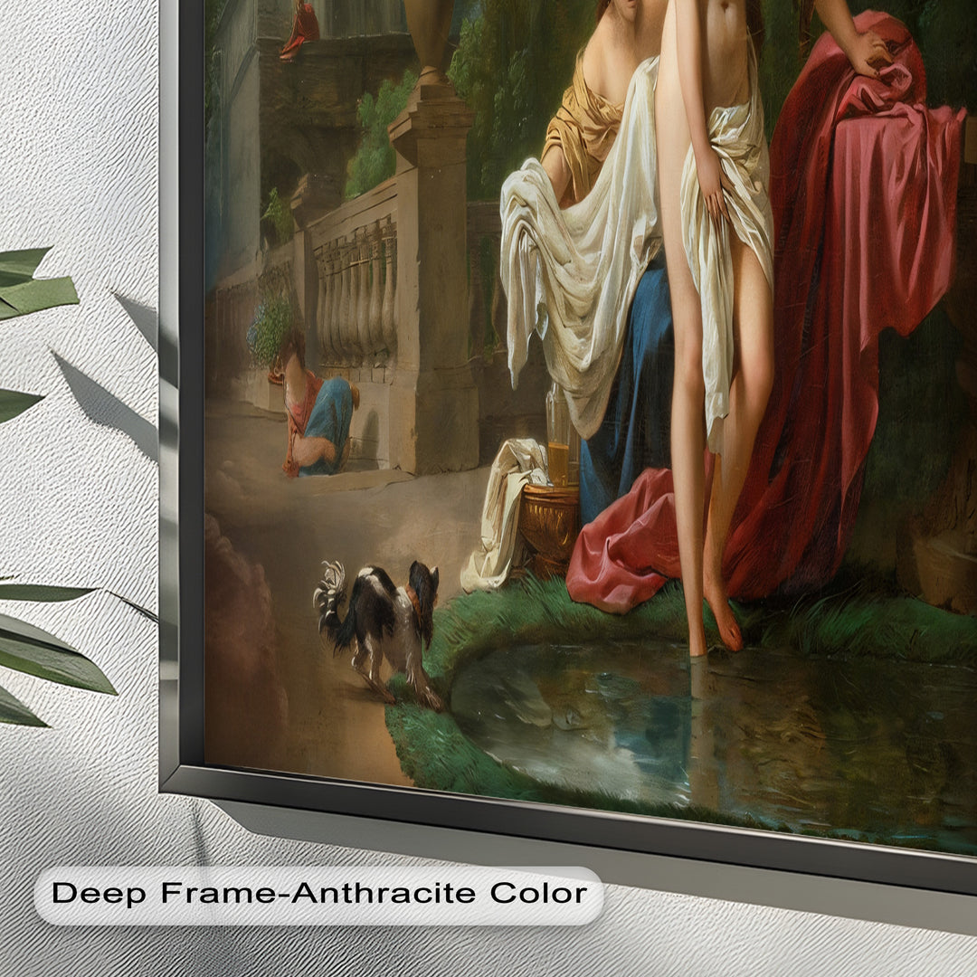 Bathing in the Garden – Neoclassical Elegance Oil Painting