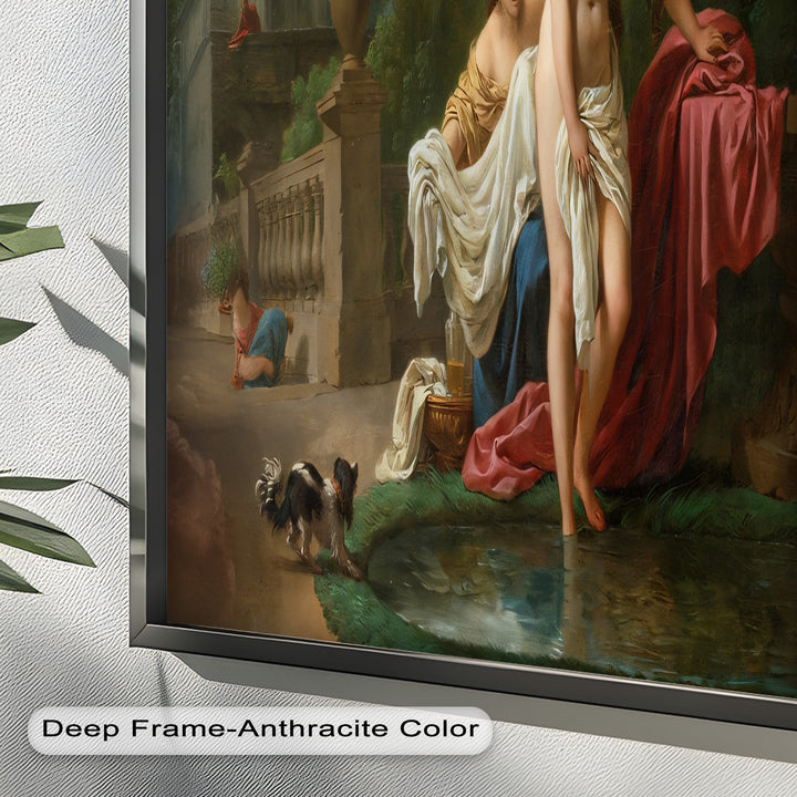 Bathing in the Garden – Neoclassical Elegance Oil Painting