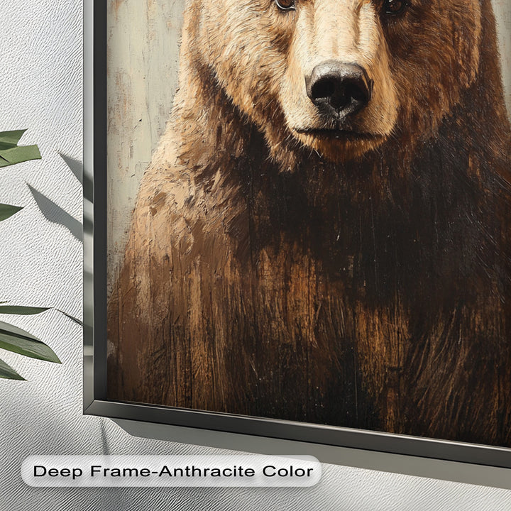 Brown Bear Portrait - Animal Oil Painting