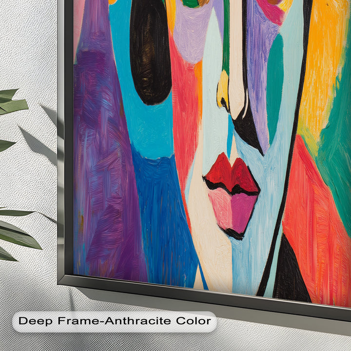 Frauenporträt Ölgemälde – Fauvistische expressionistische Kunst
