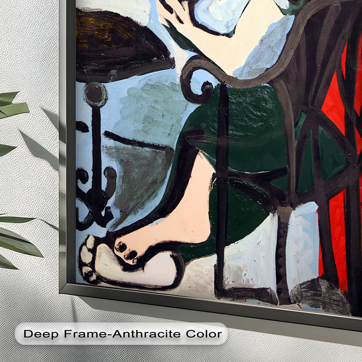 Reflexionen im Rahmen – Kubistisches Spiegelporträt Picasso Ölgemälde