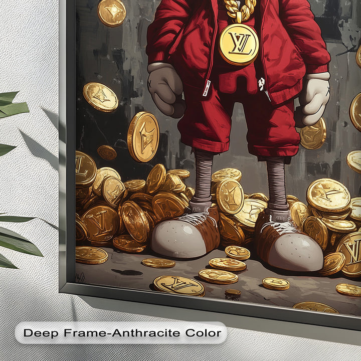 Luxury Drop – KAWS Companion Oil Painting