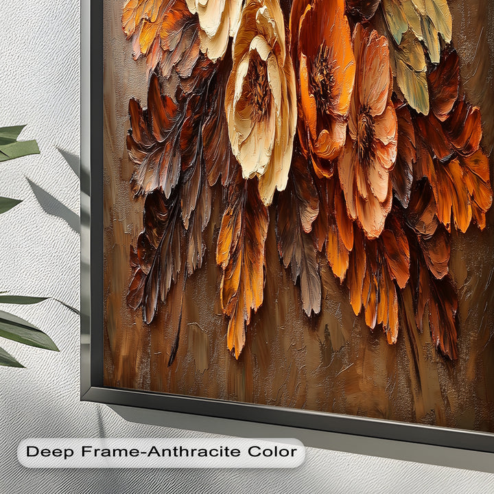 Golden Autumn Florals – Botanical Oil Paintings