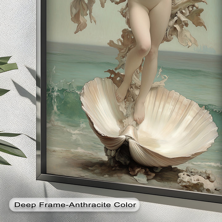 Ethereal Awakening – Renaissance Venus Rising Oil Painting