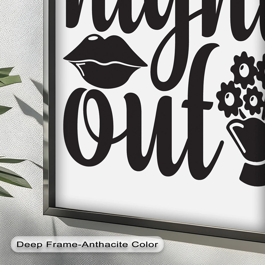 Girls Night Out – Typography Oil Painting - MyPhotoStation