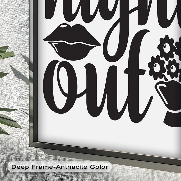 Girls Night Out – Typography Oil Painting - MyPhotoStation
