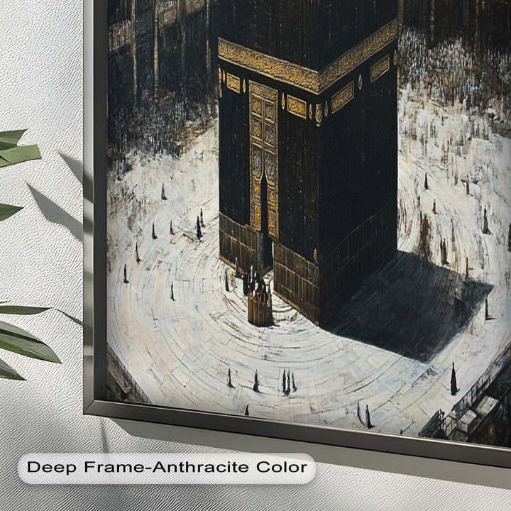 Kaaba Sacred Site Wall Art – Religious Oil Painting