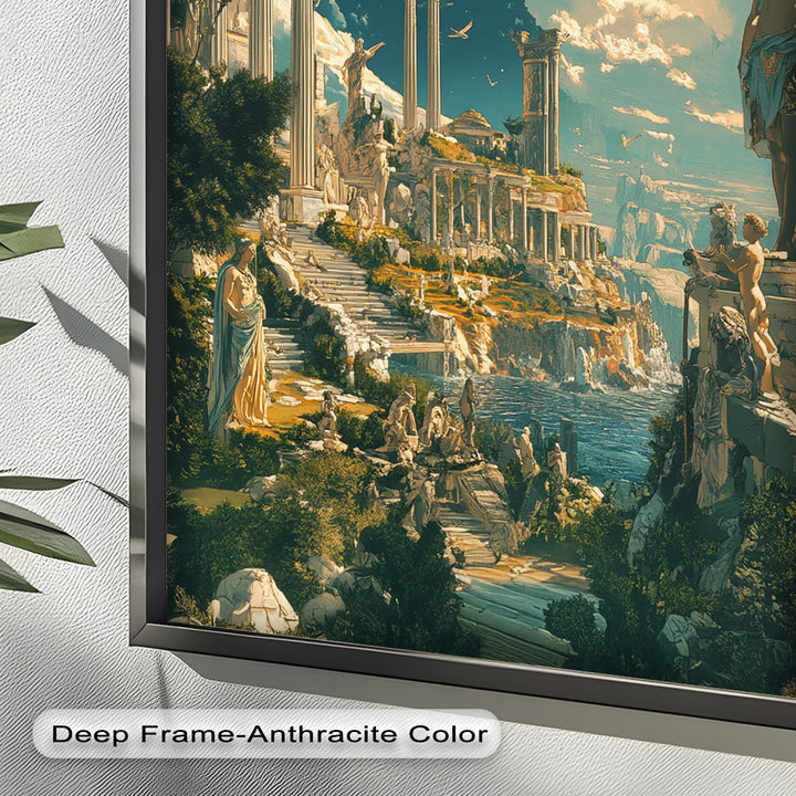 Majestic Temple of the Gods - Mythology Oil Painting