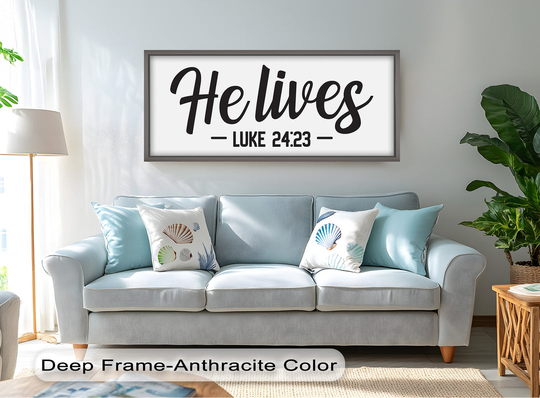 He Lives – Luke 24:23 Christian Oil Painting