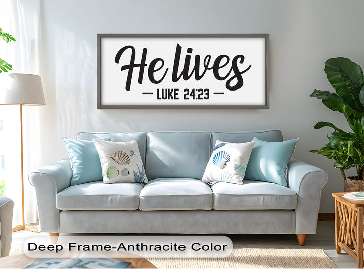He Lives – Luke 24:23 Christian Oil Painting