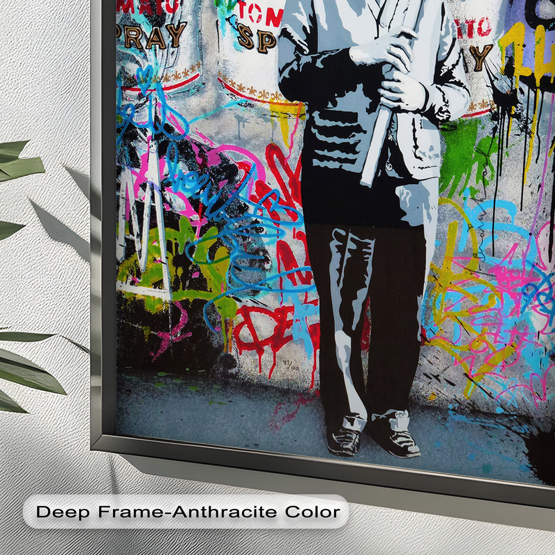 Einstein’s Protest – Banksy Oil Painting
