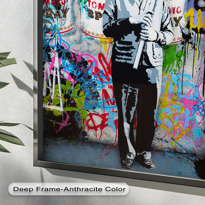 Einstein’s Protest – Banksy Oil Painting