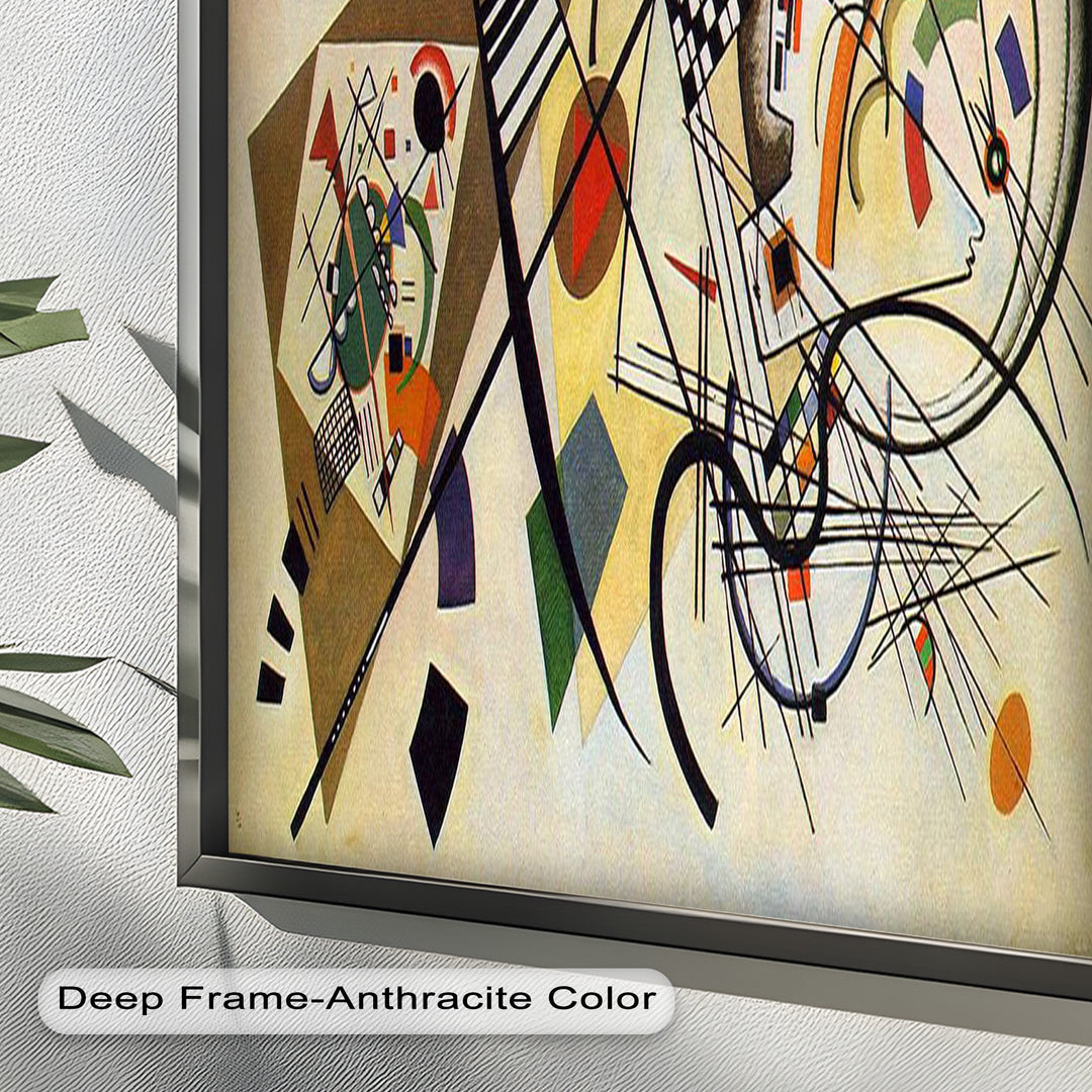 Kandinsky Komposition VIII – Abstraktes geometrisches Ölgemälde