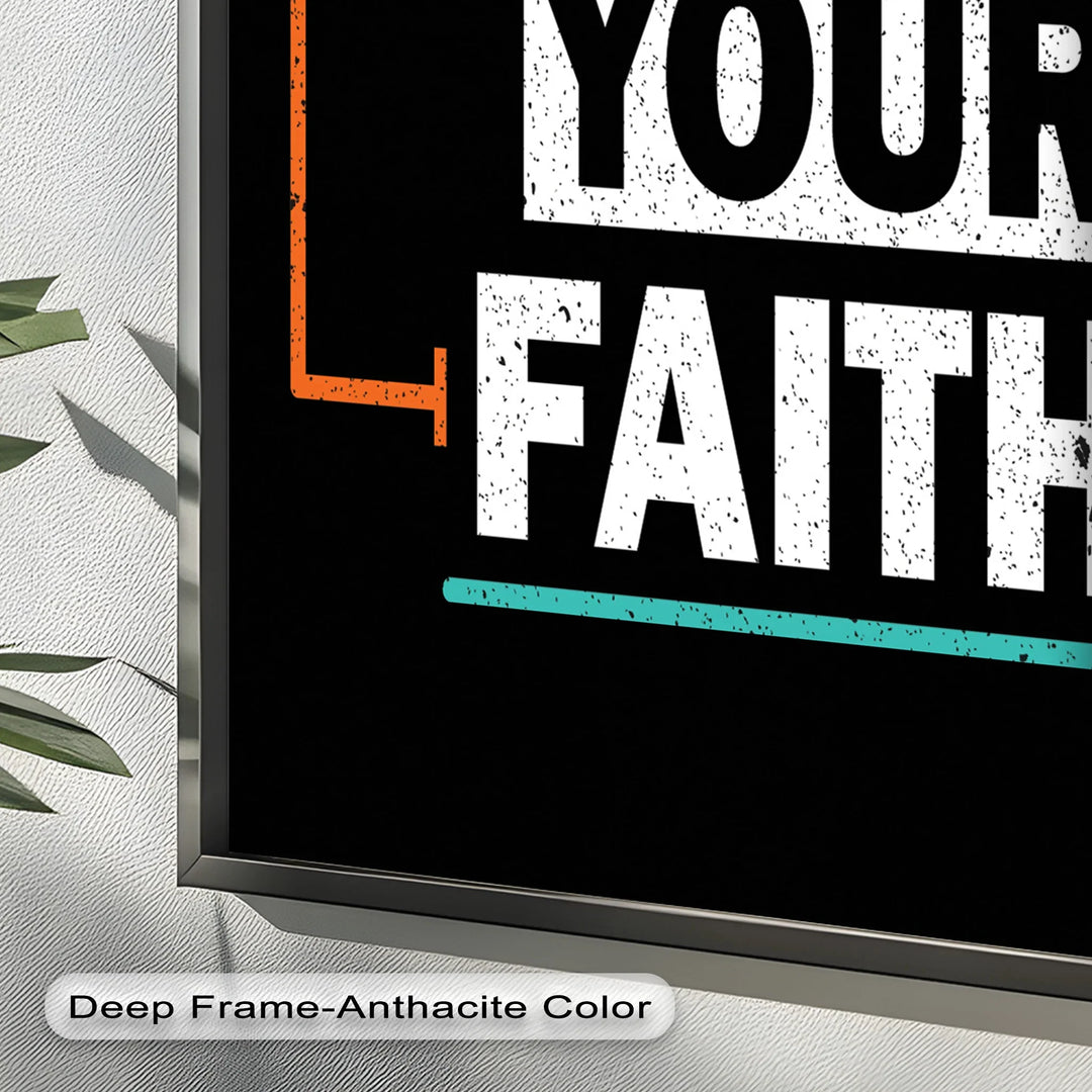 Keep Your Faith – Bold Oil Painting - MyPhotoStation