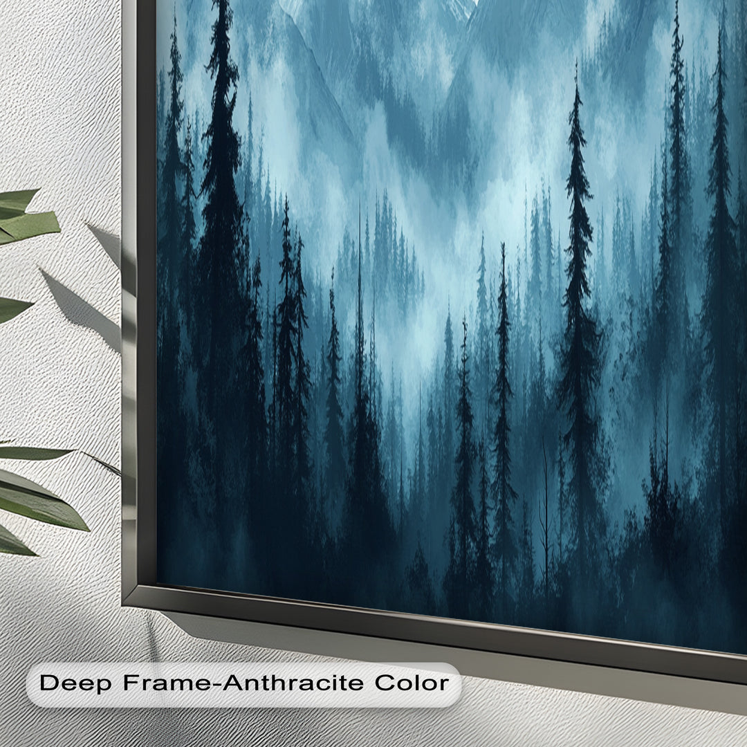 Misty Mountain Pines – Landscape Oil Paintings