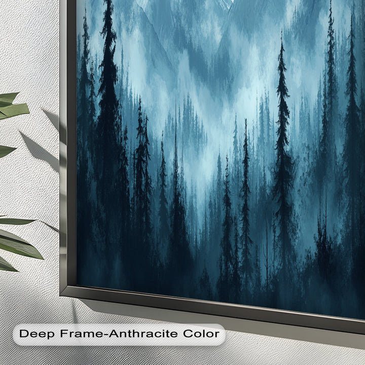 Misty Mountain Pines – Landscape Oil Paintings