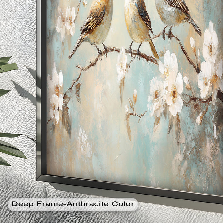 Springtime Songbirds – Animal Oil Painting