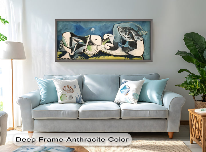 Resting in Abstraction – Reclining Figure Picasso Oil Painting