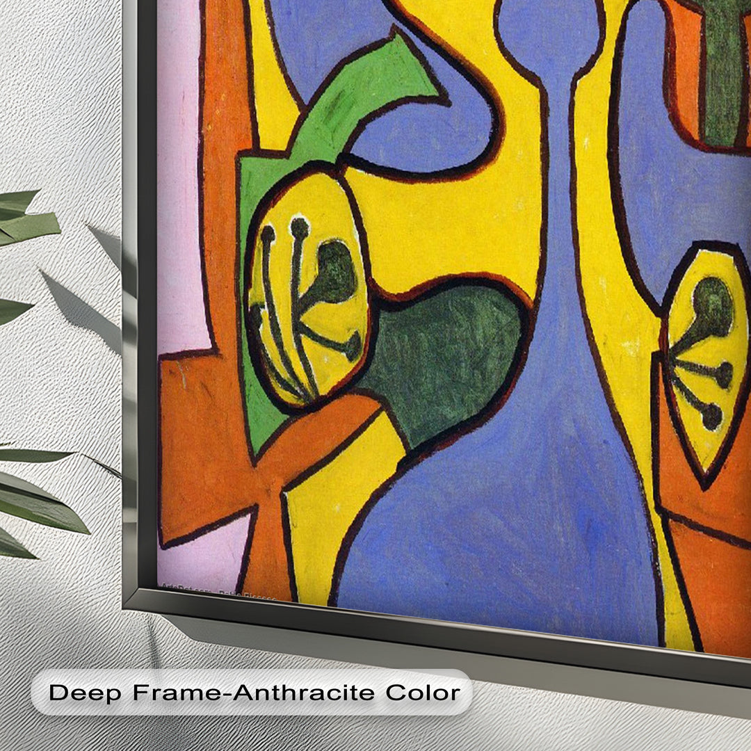 The Mask of Form – Bold Geometric Expression Picasso Oil Painting