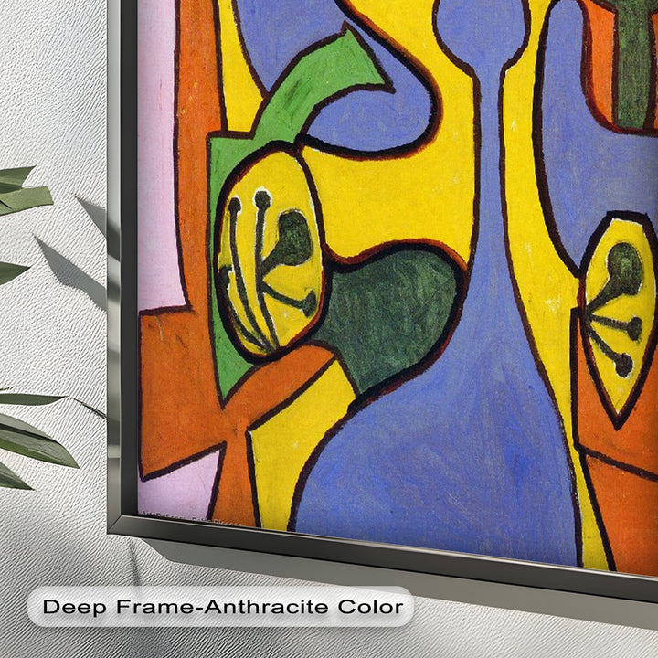 The Mask of Form – Bold Geometric Expression Picasso Oil Painting