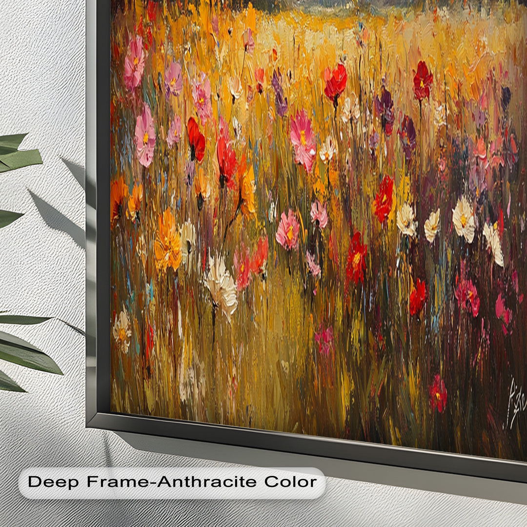 Wildflower Field – Floral Oil Painting
