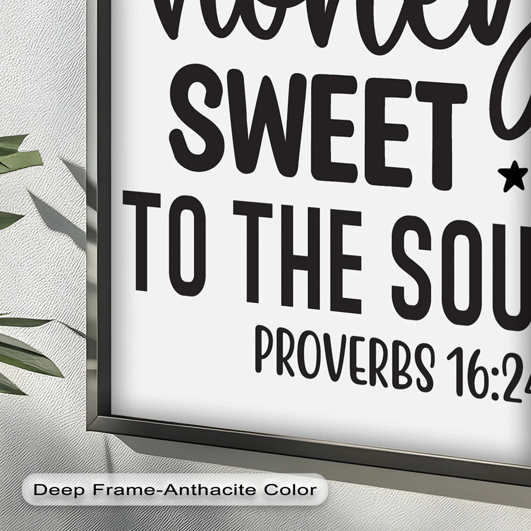 Kind Words Like Honey – Proverbs 16:24 Oil Painting - MyPhotoStation