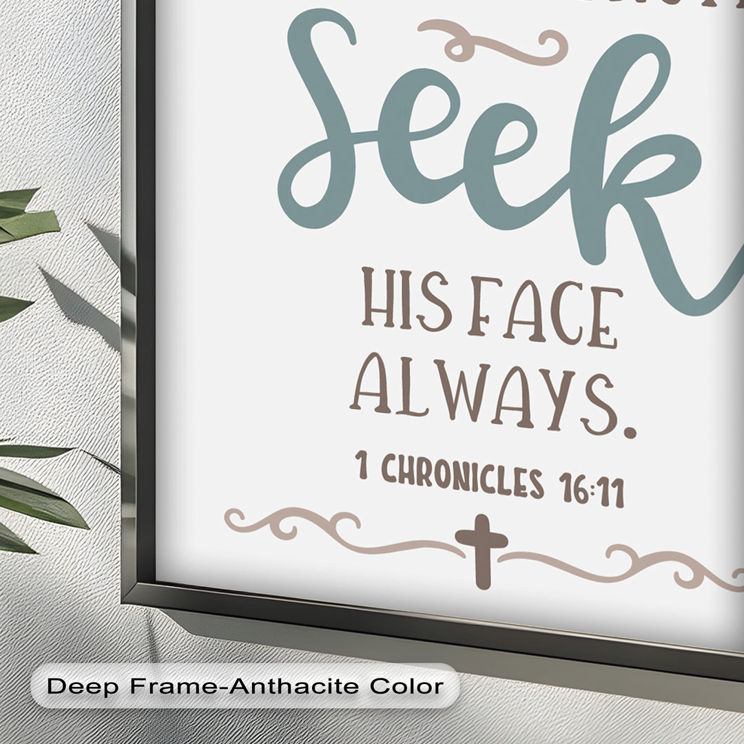 Seek His Face Always – 1 Chronicles 16:11 Oil Painting