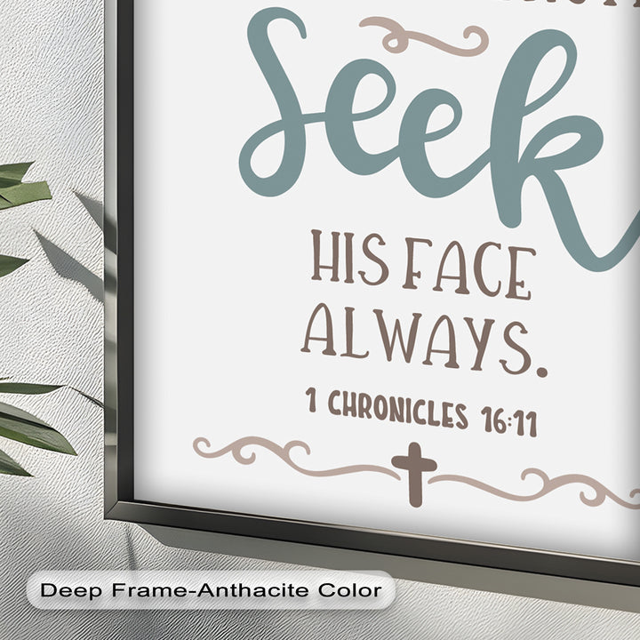 Seek His Face Always – 1 Chronicles 16:11 Oil Painting