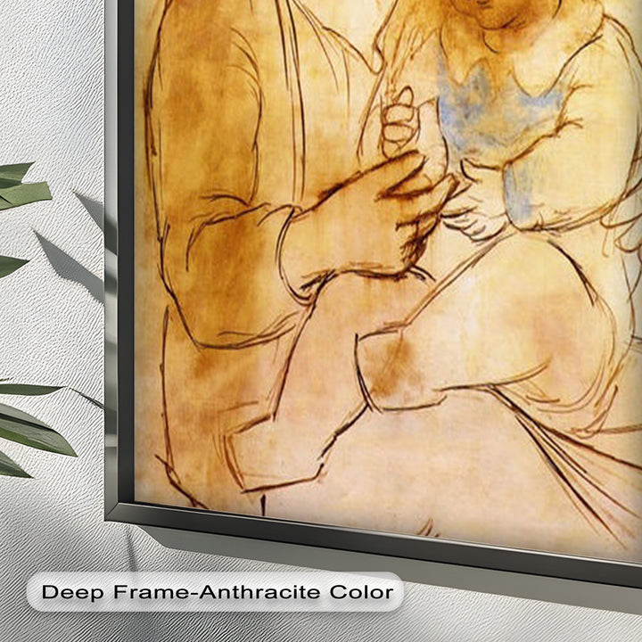 Tender Affection – Mother and Child Picasso Oil Painting