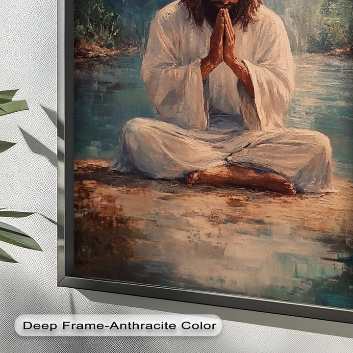 Psalm 46:10 – Be Still and Know Bible Verse Oil Painting