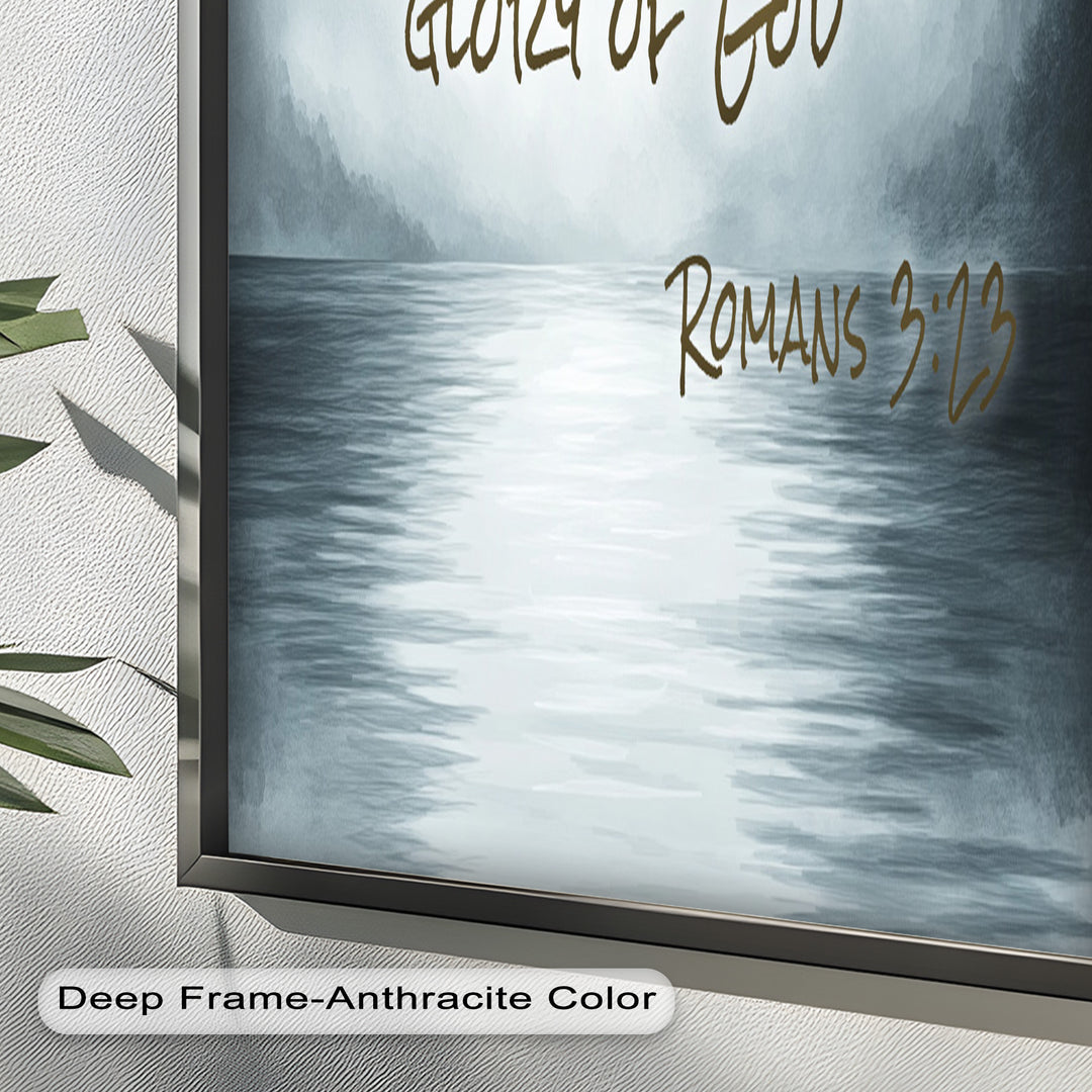 Romans 3:23 – Grace and Redemption Bible Verse Oil Painting