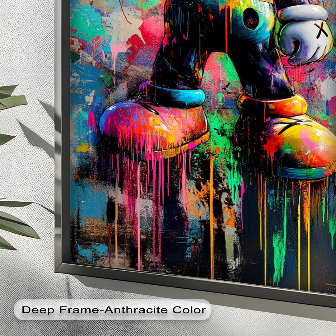 KAWS Street Blaster – Graffiti Pop Oil Painting